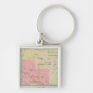 Landkreis von Zoll und Logan, Nebraska Schlüsselanhänger