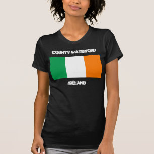 Landkreis Waterford, Irland mit irischer Flagge T-Shirt
