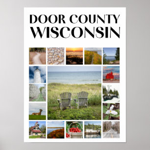 Landkreis, Wisconsin - Landschaftliche Ansichten Poster