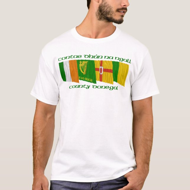 Landkreisdonegal-Flaggen T-Shirt (Vorderseite)