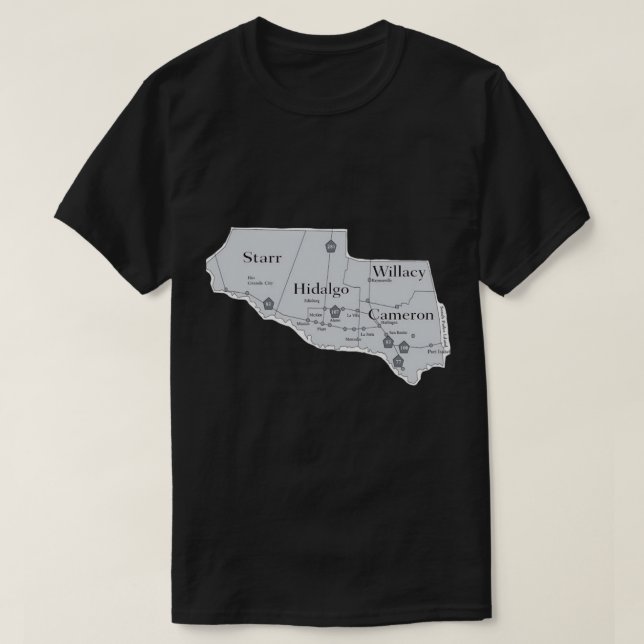 Landkreise Rio Grande T-Shirt (Design vorne)