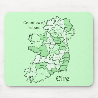 Landkreise von Irland-Karte Mousepad