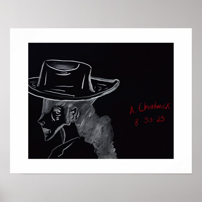 Landleben Mädchen betrachtet Poster (Vorne)