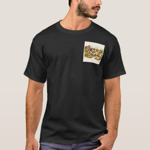 Landleben zum Spielen: Süße Kuh- und Hühnerdesign T-Shirt