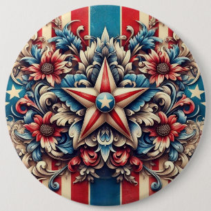 ländlich/antik USA/patriotisch Button