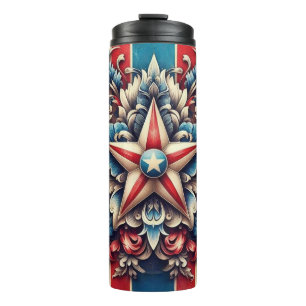ländlich/antik USA/patriotisch Thermosbecher