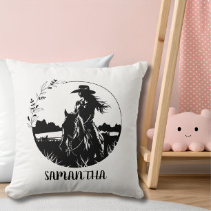 Ländlich elegante Cowgirl Western Reiterei Kissen
