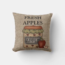 Ländlich frische Äpfel Kissen