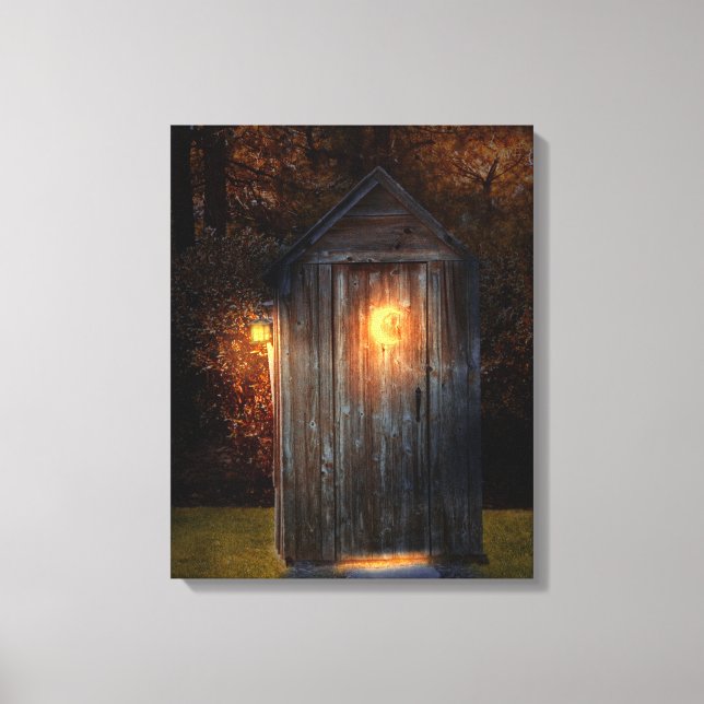 Ländlich - Outhouse - Erledigen Sie die erforderli Leinwanddruck (Vorderseite)
