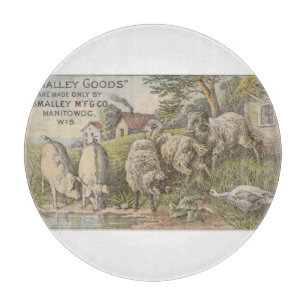 Ländliche Bauernhoftiere Idylle Schneidebrett