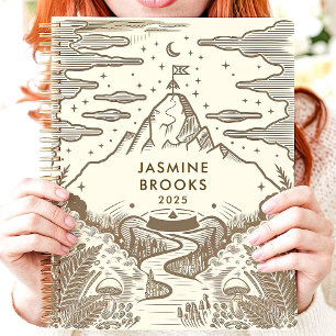 Ländliche Berglandschaft Benutzerdefinierter Name Planer