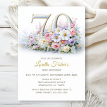 Ländliche Blumenparty zum 70. Geburtstag
