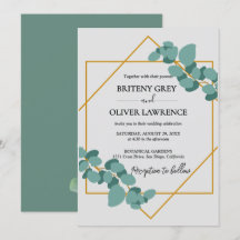 Ländliche botanische Eukalyptus-Grünzeug-Hochzeit
