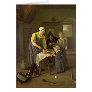 Ländliche Familie zur Mahlzeitzeit, c.1665