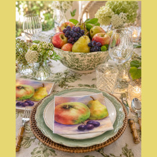 Ländliche Farmhouse-Frucht-Cocktailservietten Serviette