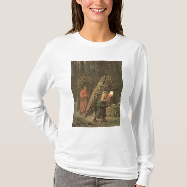 Ländliche Frauen mit Reisig, c.1858 T-Shirt (Vorderseite)