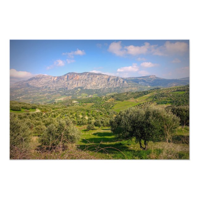 Ländliche Gebiete auf Kreta, Griechenland Fotodruck (Vorne)
