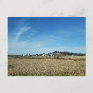 Ländliche Gebiete im Herbst, Ostsee, Ohio Postkarte