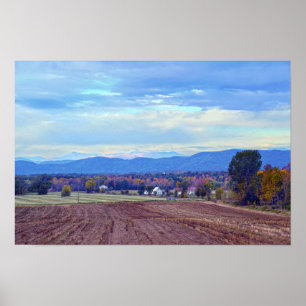 Ländliche Gegend Vermonts im Herbst Poster