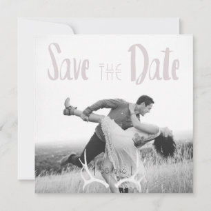 Ländliche Geweih-Kunst Grafik Quadrat Save-the-Dat Save The Date