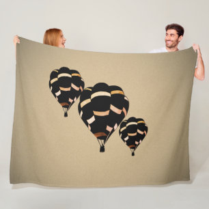 Ländliche Heißluftballons Fleecedecke