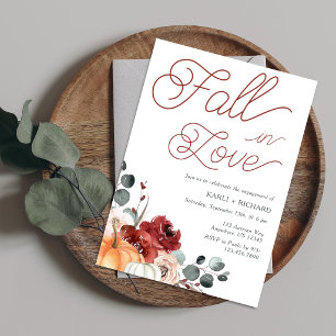 Ländliche Herbst-Hochzeitseinladungsfeier zum Verl Einladung