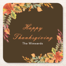 Ländliche Herbstblätter Thanksgiving-Party
