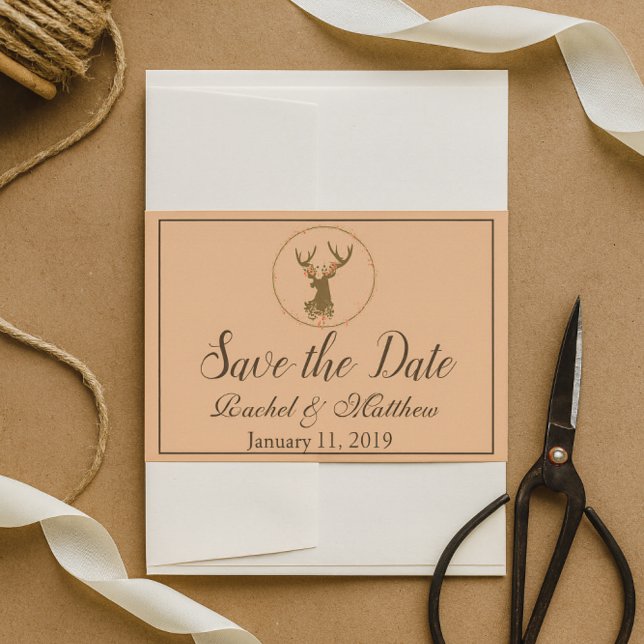 Ländliche Hirsche Save the date (Von Creator hochgeladen)