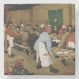 Ländliche Hochzeit durch Pieter Bruegel das Steinuntersetzer