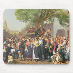 Ländliche Hochzeit in Niederösterreich (Öl auf Mousepad