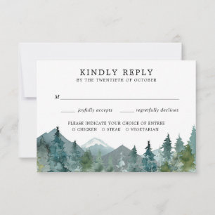 Ländliche Hochzeit Wald Berge Antwort