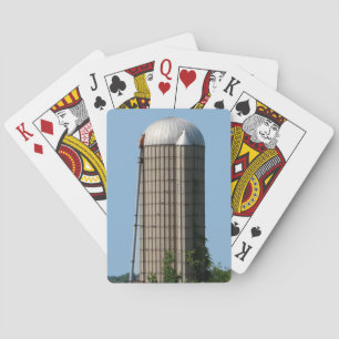 Ländliche Hof Silo in Blue Sky Playing Cards Spielkarten