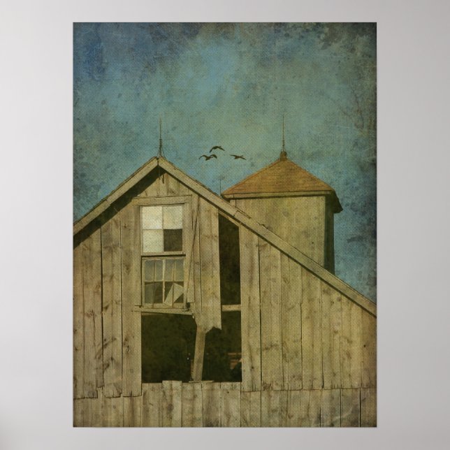 Ländliche Iowa-Scheune 5 Poster (Vorne)