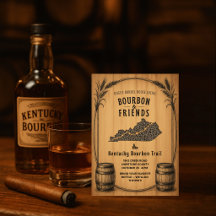 Ländliche Kentucky Bourbon Party-Einladung