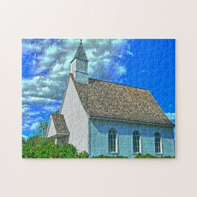 Ländliche Kirche in Quebec Kanada. (Horizontal)
