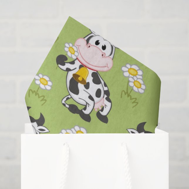 Ländliche Kühe  Seidenpapier (Geschenktüte)