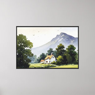 Ländliche Landschaft Leinwanddruck