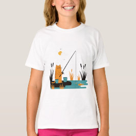 Ländliche Landschaft mit einem Blumenfeld T-Shirt