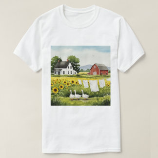 Ländliche Landschaft T-Shirt