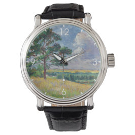 Ländliche Landschaft um Méréville, Frankreich (Art Armbanduhr