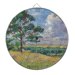 Ländliche Landschaft um Méréville, Frankreich (Art Dartscheibe
