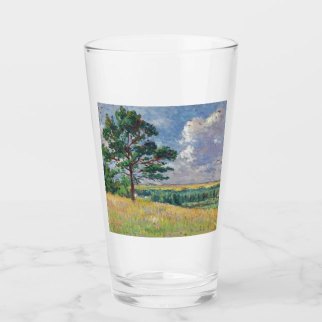 Ländliche Landschaft um Méréville, Frankreich (Art Glas (Vorderseite)