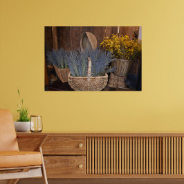 Ländliche Lavendelernte Poster