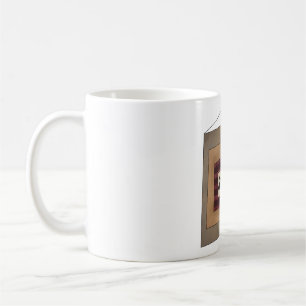 Ländliche Minimalistische Simplify-Wortkunst-Tafel Kaffeetasse