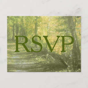 Ländliche Natur RSVP Einladungspostkarte
