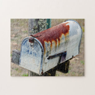 Ländliche Postkastenansicht