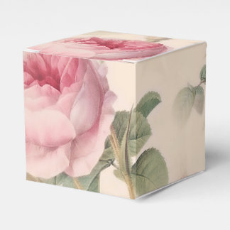 Ländliche rosa Rosen Geschenkschachtel