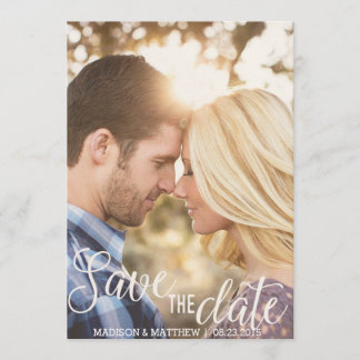 Ländliche Rustikale Save-the-Date-Einladung im Vin Save The Date