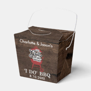 Ländliche Sommer-Hochzeitsfeier I Do BBQ Geschenkschachtel