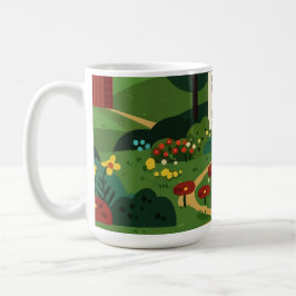 Ländliche Stadt Kaffeetasse